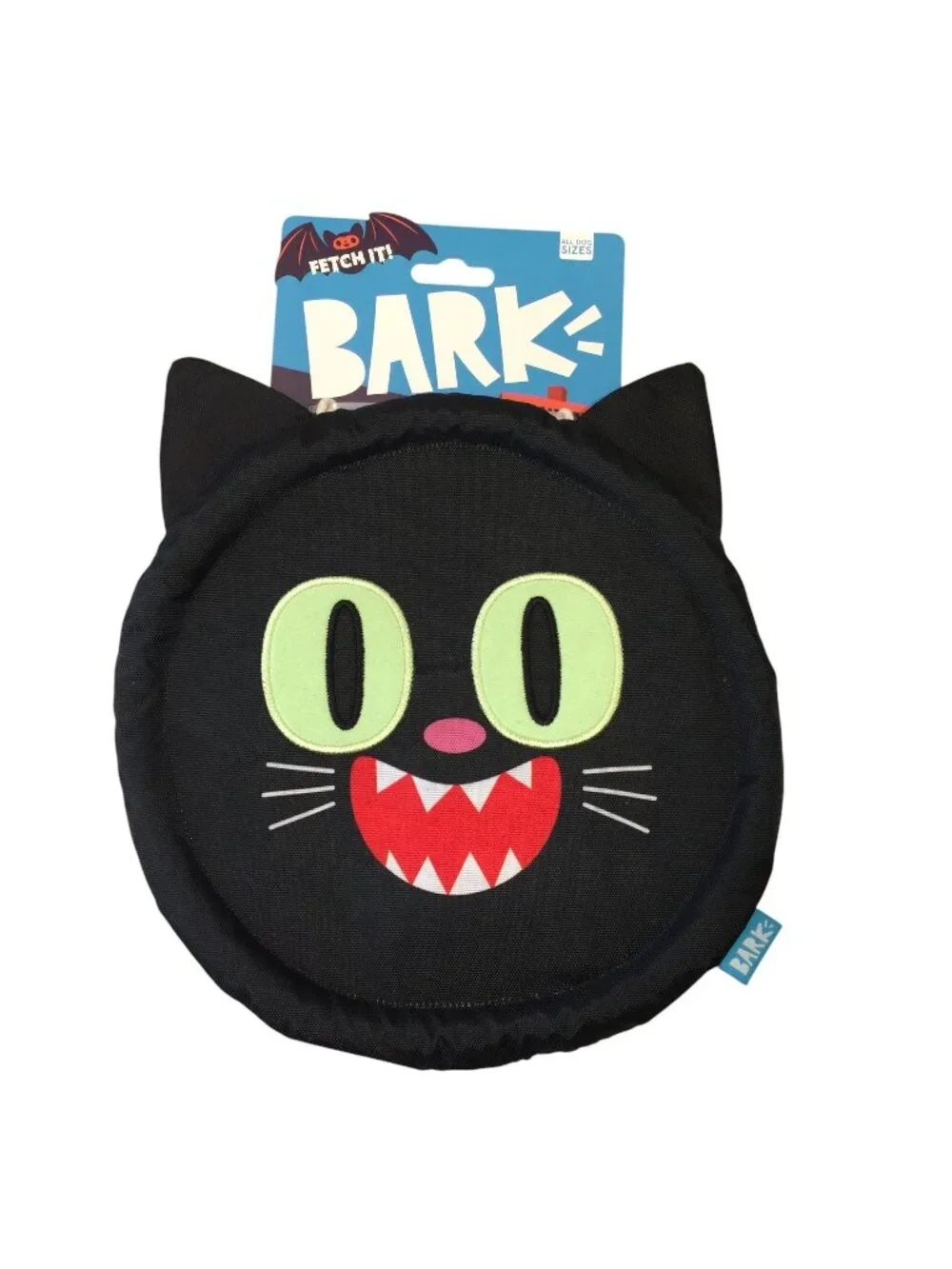 BARK Haunted Playride Black Cat Fetch It Crinkle Dog Toy Flyer